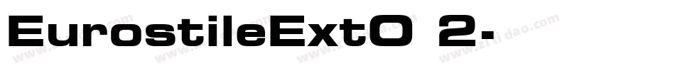 EurostileExtO 2字体转换